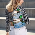 thumbnail image 5 of Vsdgher Mallard Duck Swimming In A River Print Canvas Backpack Travel Rucksack Unisex Knapsack 15.7/17.7Inch Laptop Backpack for Work,College -Medium, 5 of 5