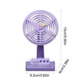 thumbnail image 3 of EGNMCR Fan, Ceiling Fan, Desk Fan, Portable Fan Cartoons Fruit Printed Base Three-gear Large Wind Tone Desktop Small Desk Fan Fruit Rechargeable Small Fan Plasti c fan, 3 of 6