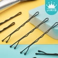 thumbnail image 6 of JIRIS Bobby Pins, 100Count 2Inches Black Hair Pins Hairpins with Bag for Women Lady Girls Kids Hair Pin Invisible Wave Bobby pin Barrette Hair Clips Bulk Hair Accessories (Black), 6 of 7