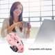 thumbnail image 5 of Ratón inalámbrico Recargable Iluminación silenciosa Ratones Receptor Ergonómico Portátil Suspender PC Trabajo Hogar Oficina Diseñado para Juegos de teclado y mouse para computadora Rosado, 5 of 6