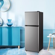 TACOOL 5.0 Cu.ft Small Refrigerator Mini Fridge for Bedroom Drink Holder Large Capacity Suit for Home, Apartment, Office SILVER
