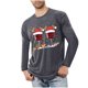 thumbnail image 1 of Blusas y camisas de manga larga con cuello redondo para hombre, ropa deportiva para el hogar, pijamas, camisetas de color liso, blusa deportiva para hombre, poliéster, 1 of 5