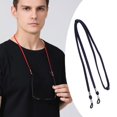 thumbnail image 3 of Transemion Eyeglass Strap Non- for Slip Stretchy Universal Rope Eyewear Sports Retainer Dark Blue 26.77 Inch 1Set, 3 of 6