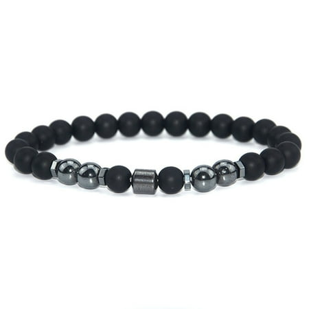 

Rumida Anti-Swelling Black Obsidian Anklet Matte Retro Stylish Handmade Ankle Decor Stylish Handmade Anklet Ankle Decoration Anti-Swelling Black Obsidian Matte Retro B