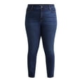 thumbnail image 5 of Terra & Sky Women's Plus Size Skinny Straight Jeans, Sizes 14W-34W, 5 of 5