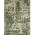 thumbnail image 2 of Nourison Garden Oasis Tropical Ivory Green 8' x 10' Area Rug (8x10), 2 of 9