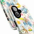 thumbnail image 2 of Curious Monkey Dreamy Playtime Phone Case for iPhone 16 15 14 13 12 11 Pro Max Plus – Colorful Pastel Cartoon Design, Shockproof Protective Cover, 2 of 6