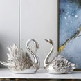 thumbnail image 3 of Adorno Pareja Swan Adorno Sala de Estar Gabinete de Televisión Adorno de Cisne Decoración Moderna de la Casa Regalos de Boda, 3 of 5