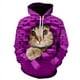 thumbnail image 4 of Sudadera con capucha con estampado 3D de gato lindo para hombres y mujeres, sudadera informal de manga larga de gran tamaño, sudaderas para hombres, 4 of 5