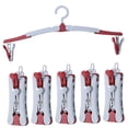 thumbnail image 5 of UPGRATOR 6-Piece Foldable Clothing Drying Rack with Hangers, Ideal for Travel and Home Use, 5 of 8