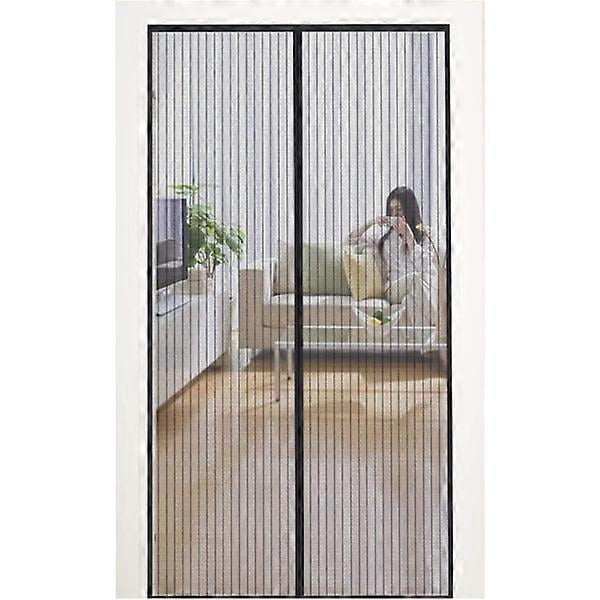 Magnetic Mosquito Net Door - Durable, Breathable, Mosquito Net Anti-mosquito Elegant(Black) 85X210CM