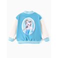 thumbnail image 3 of Chaqueta Disney Frozen Elsa, forro polar para niña, modelo Varsity 4-5T, 3 of 7