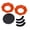 Orange, variant on YIFAEUX 2Pcs Bowling Ball Stand with Sponge Universal Sanding Pad Holder Precision Surface Maintenance Tool Bowling Cleaning Polishing Display Base