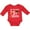 Red, variant on Inktastic No, This Ain't My 1st Rodeo Cowboy Hat and Lasso Boys or Girls Long Sleeve Baby Bodysuit
