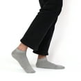 thumbnail image 5 of SERISIMPLE Thin Viscose Bamboo Low Cut Ankle Socks Men Breathable Sock Comfort Cool Softy Lightweight Sock 5 Paris (Grey, Large), 5 of 6