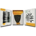 thumbnail image 6 of Framed Canvas Wall Art African Ethno Motive Wall Art Set, Abstract Ethno Art, African American Woman Portrait, Black Orange Print, Contemporary Collage, Minimalist (A-3pcs,12x16inchx3pcs), 6 of 6
