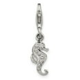 thumbnail image 3 of 925 Sterling Silver Reflections Seahorse Charm Pendant; for Adults and Teens; for Women and Men, 3 of 4