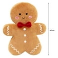 thumbnail image 3 of Christmas Plush Doll Cute Christmas Tree Gingerbread Man Doll Pillow Soft Sofa Cushion Ornament Fluffy Cartoon Stuffed Animal Pillow Toy Holiday Party Home Decoration Merry Christmas Gift-C, 3 of 8