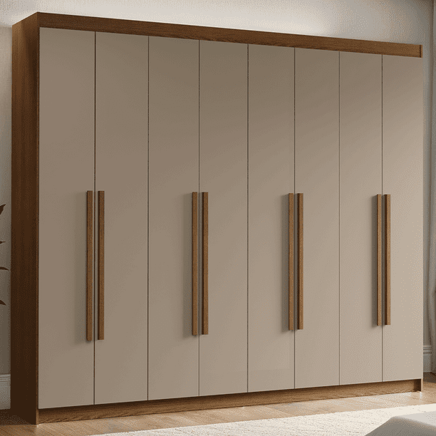 Ropero Closet Madesa Venus 8 Puertas 216cm Marrón/Crema 1