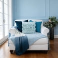 thumbnail image 3 of JWH Handmade 3D Flower Throw Pillow Covers Aesthetic Decorative Floral Accent Pillow Cases 18"x18"Light Blue for Sofa Couch Bedroom Decor, 3 of 8