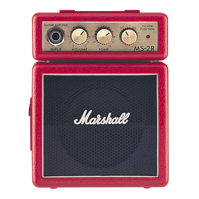 Marshall MS-2 Mini Guitar Amplifier Red - Walmart.com
