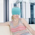 thumbnail image 4 of (pink)Ice Pack Compression Headgear Cap for Migraine Relief with Stretchable Blindfold Eye Mask and Comfortable Gel, 3 Colors, 4 of 5