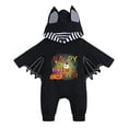 thumbnail image 2 of Lopecy-Sta Toddler Bodysuit Onesie Halloween Hooded Romper Outfit for Newborn Baby Boy Girl Infant Halloween Vampire Bats Halloween Party Wear, 2 of 8