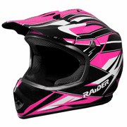 Raider GX3 Motocross Youth Helmet DOT Approved- Pink - Medium
