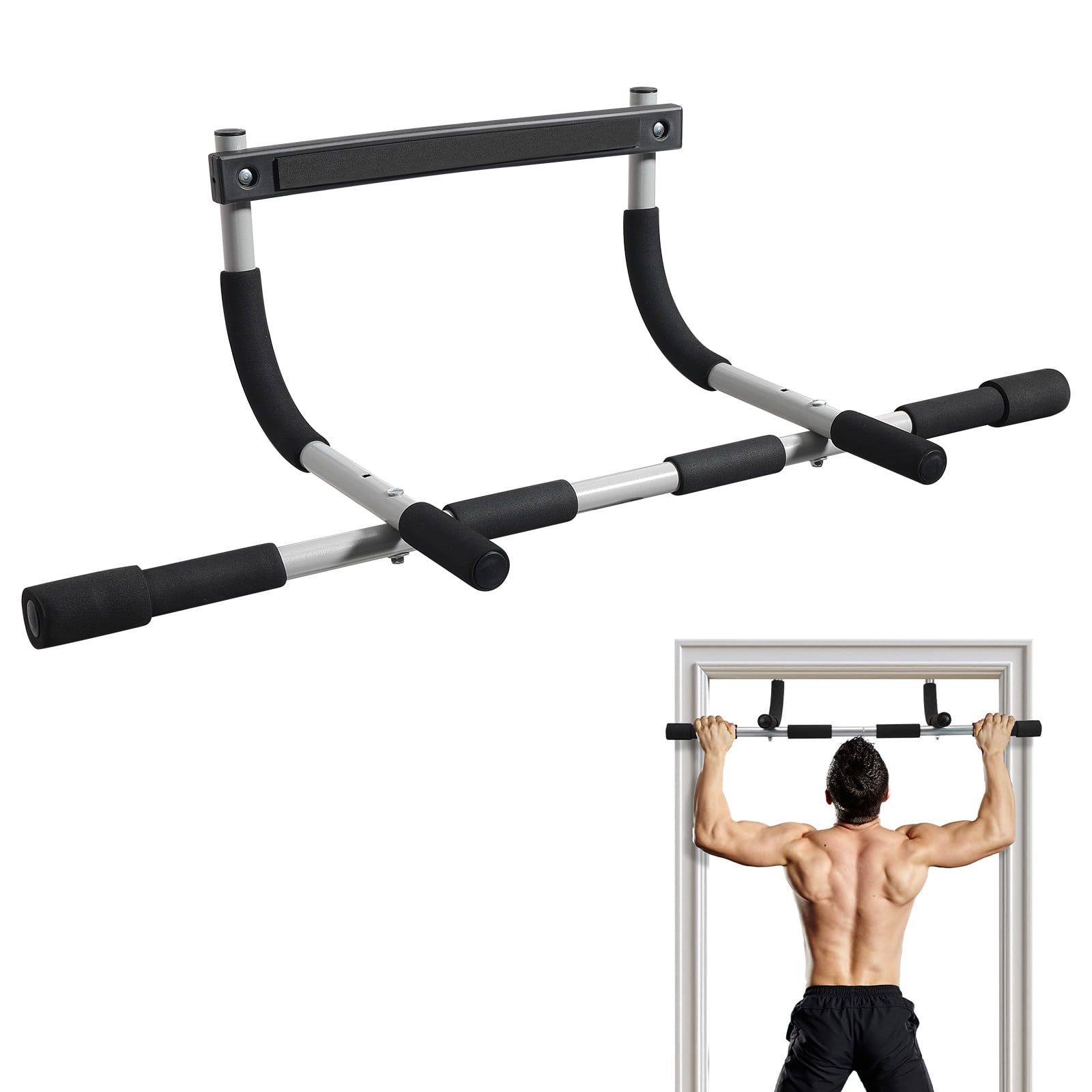 LCOKEIY Doorway Pull Up Bar for Home Gym, 36.6-in Width, Heavy-Duty Steel