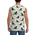 thumbnail image 4 of Daiia Party Shark Cute Printed Men's Tank Tops,Casual Soft Sleeveless Gym Muscle Shirts Bodybuilding Tee-Medium, 4 of 8