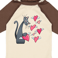 thumbnail image 4 of Inktastic Cat Versus Valentine’s Day Hearts with Wings Boys or Girls Long Sleeve Baby Bodysuit, 4 of 5