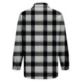 thumbnail image 7 of QASIEATN Womens and Girls Long Sleeve Flannel Shirt Casual Button Down Plaid Shirts 3 Months Adult 2XL, 7 of 7