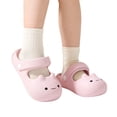 thumbnail image 2 of Djtdsds Kids Cat Face Closed-Toe Slide Sandals Soft Non- Shoes Color:Pink,Size:12-13 Years, 2 of 8
