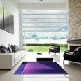 thumbnail image 7 of Ahgly Company Machine Washable Indoor Rectangle Transitional Purple Plum Purple Area Rugs, 4' x 6', 7 of 7