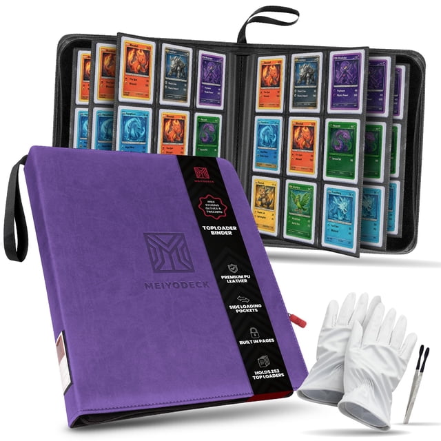 Carpeta Toploader MEIYODECK para 252 cartas, 9 bolsillos