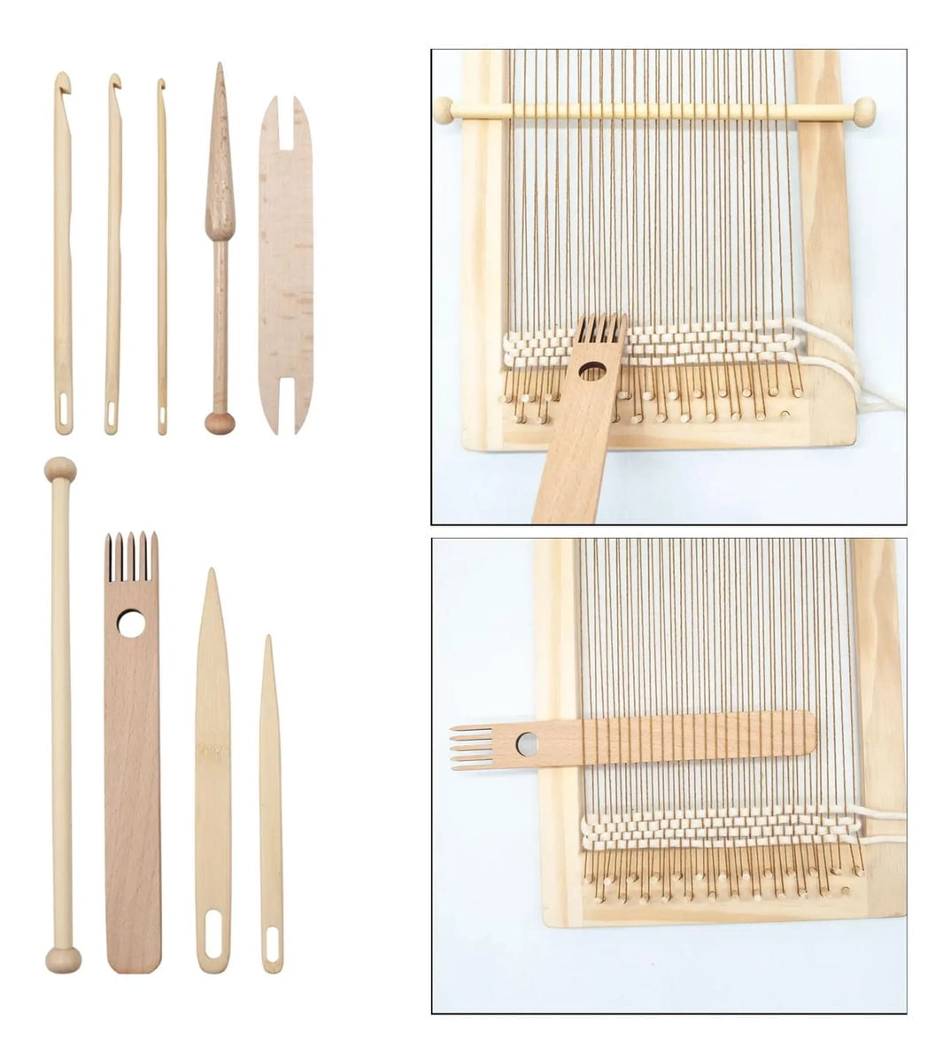 Knitting machine 9x knitting needles crochet hook