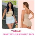 thumbnail image 2 of Vaslanda Women Waist Trainer Seamless Round Neck Tummy Control Shapewear Bodysuit, 2 of 6