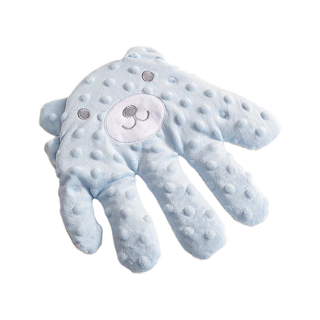 Guante para dormir para bebés, batidor automático para dormir para bebés, guante para evitar sobresaltos para bebés de 1, 2 y 3 años Oso azul