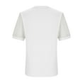thumbnail image 4 of Viluyesy Girls T-Shirts, Crew Neck Lace Short Sleeve Solid Color Summer Fashion Sweet Tops White 7T, 4 of 7