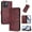 Wine Red, variant on for Moto G Power 2025 Wallet Case, Leather Multiple Card Stand Business Protective Phone Cover