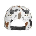 thumbnail image 3 of Lsque Retro Rooster Baseball Cap Trucker Low Profile Hat Golf Dad Hat Adjustable Original Classic Unconstructed Plain Cap Men Women, 3 of 9