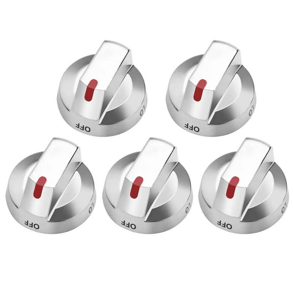 5Pcs Durable ABS Control Dial Knobs for Samsung Gas Stoves Easy Replacement for DG64-00473A