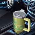 thumbnail image 6 of Camouflage 40oz Tumbler– Stainless Steel Insulated Tumbler with Handle and Straw, Large Capacity Travel Cup for Hot & Cold Drinks, 6 of 6
