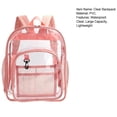 thumbnail image 4 of Hariumiu PVC Backpack Waterproof Heavy-duty Large Pvc Clear Backpack with Adjustable Shoulder Strap Transparent School Bag for Sports Hiking Travel, 4 of 12
