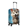 thumbnail image 6 of Cauagu Blue Sky Cute Wolf Print Travel Luggage Cover,Travel Dust-proof Suitcase Cover Softside Suitcase Protector for 18-32inch,Not Included Suitcase, 6 of 8