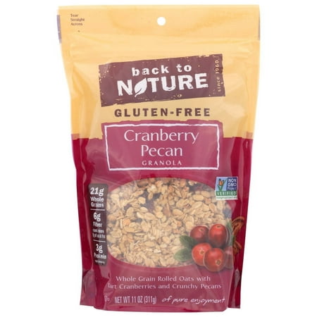 Back To Nature Cranberry Pecan Granola Whole Grain Rolled Oats With Tart Cranberries And Crunchy Pecans, 11 Oz