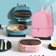 thumbnail image 1 of Mochila térmica 2 en 1 para el colegio y viajes - resistente al agua, acolchada, compartimentos grandes - azul cielo, verde, rosa, 1 of 7