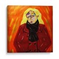 thumbnail image 1 of Cuadro decorativo - Chica en abrigo rojo, Jimena Escobedo 70x70 Canvas Lab Colorido,, 1 of 2