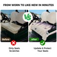 thumbnail image 4 of Golf Cart Seat Covers for 2 Seater,Wisteria Microfiber Cart Seat Towel Blanket,Spring Purple Flowers Butterflies Vintage Beige Absorbent NonSlip Bench Seats Protector for Golf Course 51"x31", 4 of 9