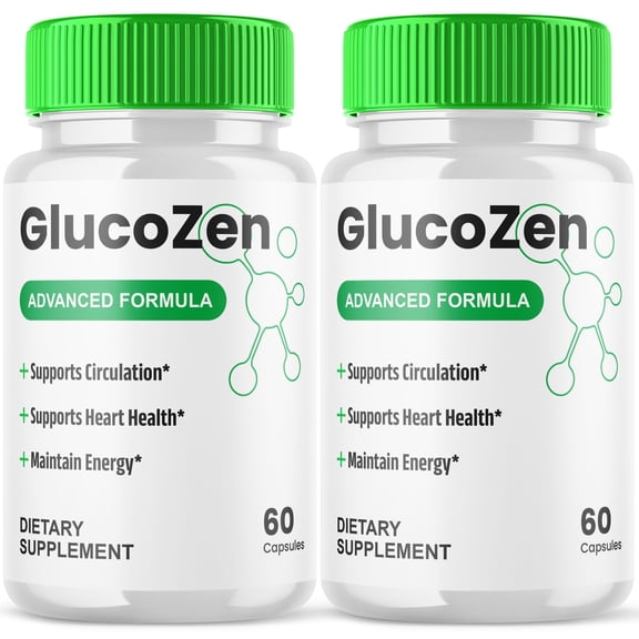 GlucoZen Blood Balance Support Pills Advanced Formula Vitamin Supplement Gluco Zen 120 Capsules
